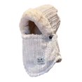 thumbnail image 4 of Wipya Integrated Mask Beanie Hat For Women And Men Full Face Protection Windproof Fleece Lined Winter Warm Hat For Outdoor Activities SizeBeige, 4 of 6