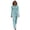 C10/Blue, variant on Womens Dresses Slim Fit Long Casual Dress With Gentle Waist Definition And Half Zip Stand Collar For Modern Dress