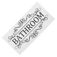 thumbnail image 4 of Dayesque Removable Waterproof Bathroom Door Sign Wall Decal Lettering Wall Sticker for Home And Commercial Space Black, 4 of 8