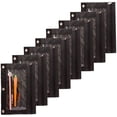 thumbnail image 1 of Binder Fabric Pencil Pouch 3 Rings with Clear Window for School Classroom Organizers 8 Pack (Black), 1 of 9