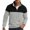 X171 Light Gray, variant on Curuila Mens Sweatshirt Half Zip Long Sleeve Color Block Stand Collar Pullover Sweatshirts Everyday Wear Comfort Pullover Tops Size L