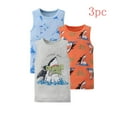 thumbnail image 2 of Utoimkio 3 Pack Toddler Boy Girls Sleeveless Tank Tops Everyday Cotton Undershirts Casual Loose Cute Print Crop Tops for Boys Girls Size 2-8T, 2 of 3