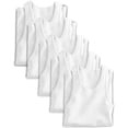 thumbnail image 2 of Harbor Bay by DXL Men's Big and Tall Athletic T-Shirts, White, XL, Pack of 5, 2 of 7