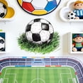 thumbnail image 6 of International Soccer Celebration Decor Soccer Theme Wall Decal for Bedroom Living Room Sports Home, Durable Vinyl Sticker for Global Soccer Tournament Game Day Indoor Wall Decoration, 6 of 7