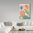 thumbnail image 3 of Trademark Fine Art 'Bird In Flower Patch' Canvas Art by Karen Fields, 3 of 3