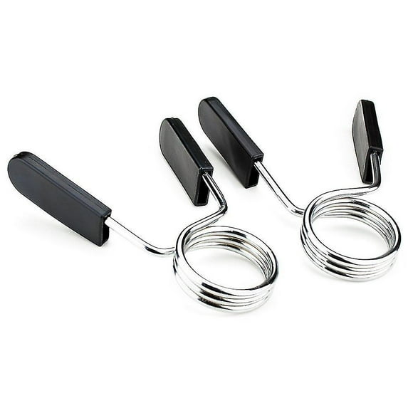 2pcs Spring Clip Collars Barbell Dumbbell Fitness Workout Gym Olympic Bar