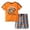 X-Orange, variant on Toddler Baby Boy Spring Summer Clothes Set Short Sleeves T-Shirt Tops + Shorts Cute Outfits Set For Kids 2t 3t 4t 5t 6t 7t 8t 9t(X-Red,5-6 Years)