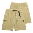 thumbnail image 6 of Men's Cargo Shorts 9" Inseam Built-in Belted Quick Dry Outdoor Hiking Short Pants, Lightweight Nylon Athletic Utility Shorts for Summer Camping, 6 of 9