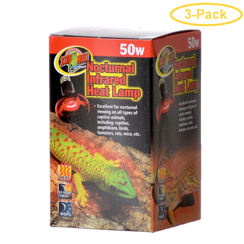 zoo med nocturnal infrared heat lamp 50w
