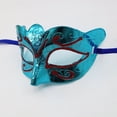thumbnail image 1 of Paquete de 2, máscara de fiesta chapada en oro brillante, accesorios de boda, máscara de mardi gras, 1 of 5