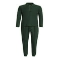 thumbnail image 3 of POINTERTECK Mens Long Sleeve Outfits Stand Collar Sweatshirt Top and Sweatpants Tracksuit Set, 3 of 9