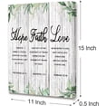 thumbnail image 2 of Modern Rustic Hope Faith Love Canvas Wall Art,Christian Bible Scripture Art Canvas Prints Framed Wall Art Ready to Hang For Christian Home Bedroom Office Church Religious Wall Decor-12x16 Inches, 2 of 6