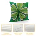 thumbnail image 4 of PHYHOO Happy St. Patrick's Day Pillow Covers , Farmhouse Throw Pillowcases for Home Sofa Couch Cushion Decoration White, 4 of 5