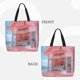 thumbnail image 2 of Easygdp Pastel Pink Beach Cafe Bolsa Tote para Mujer, Bolso de Hombro para Trabajo, Playa, Viajes, Compras y Supermercado, 2 of 7