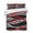 Red, variant on Quilts Twin XL Size, Red Black Stripes Soft Comforter Bedding Set for Bed, Modern Gradient Abstract Lines Art Lightweight Quilted Bedspread with Pillow Cover(2 Pieces) for All Season, 68x98 Inch