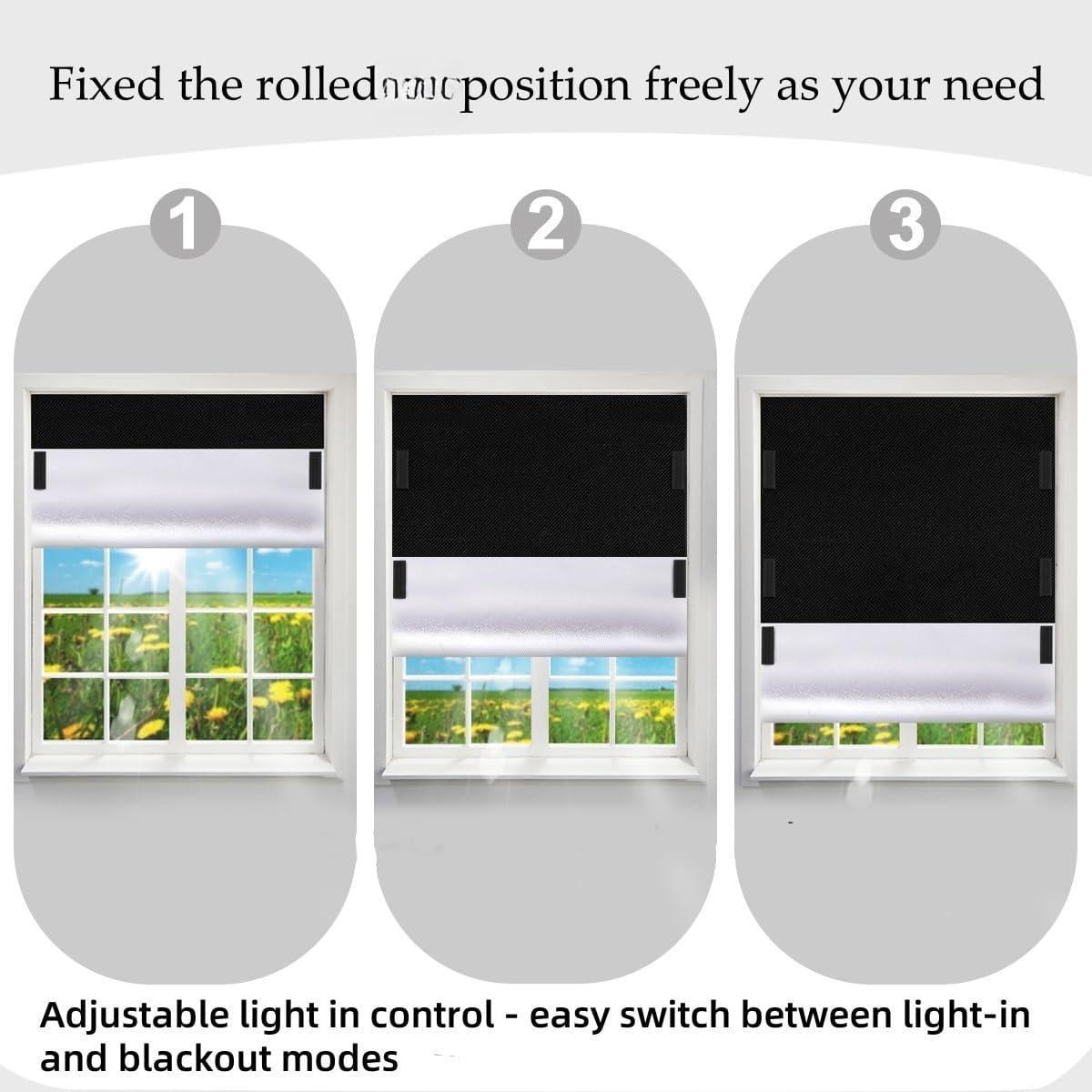 100% Blackout Blind Magnetic Window Cover 118 X 57inch Black Out Curtains With Strong Magnet No Drill Cuttable Shades For Bedroom Nursery Rv Media Room