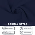 thumbnail image 5 of VDJ Women Blouses Dressy Causal V Neck Short Petal Sleeve Business Tops Ladies Summer Navy Blue Trendy Shirts Size XL, 5 of 8