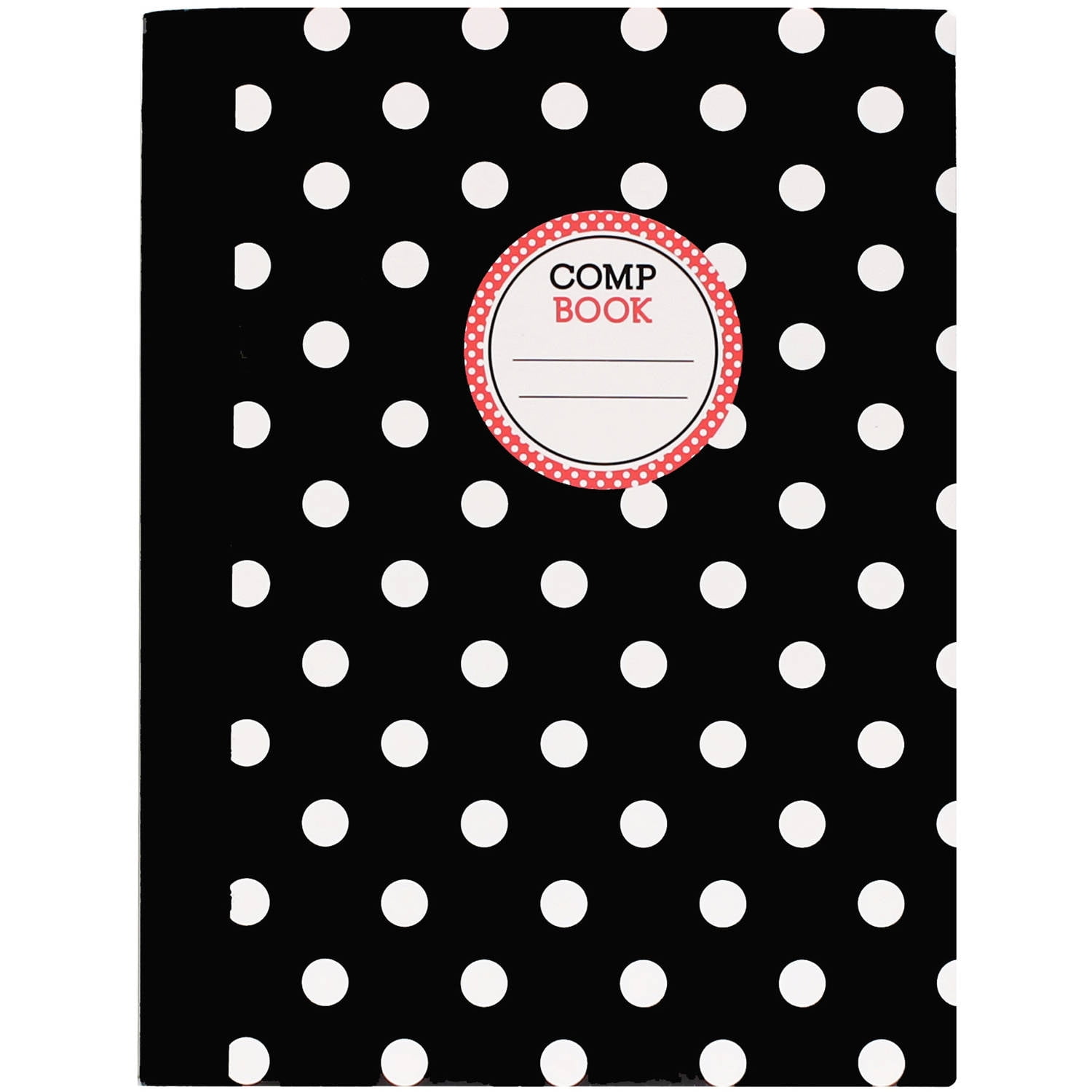 Studio C PolkaParty Composition Notebook Black