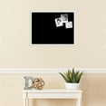 thumbnail image 3 of PinPix 24x18 Custom Cork Bulletin Board Solid Black Poster Board Has a Fabric Style Canvas Finish, Framed in Solid Black, by ArtToFrames (PinPix-622), 3 of 5