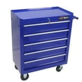 thumbnail image 2 of Tcbosik 5-Drawer Tool Cart on Wheels, Rolling Tool Chest, Heavy Duty Tool Storage Organizer with Lock for Garage, Warehouse, Workshop, Repair Shop, Blue, 2 of 8