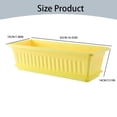 thumbnail image 2 of MOQIN Countryside Flower Box Planter, 17-Inch Rectangular Window Planter Box - Lightweight Plastic Indoor Outdoor Plant Pot with Drainage for Windowsill, Herbs, Flowers, Sandstone, 2 of 6