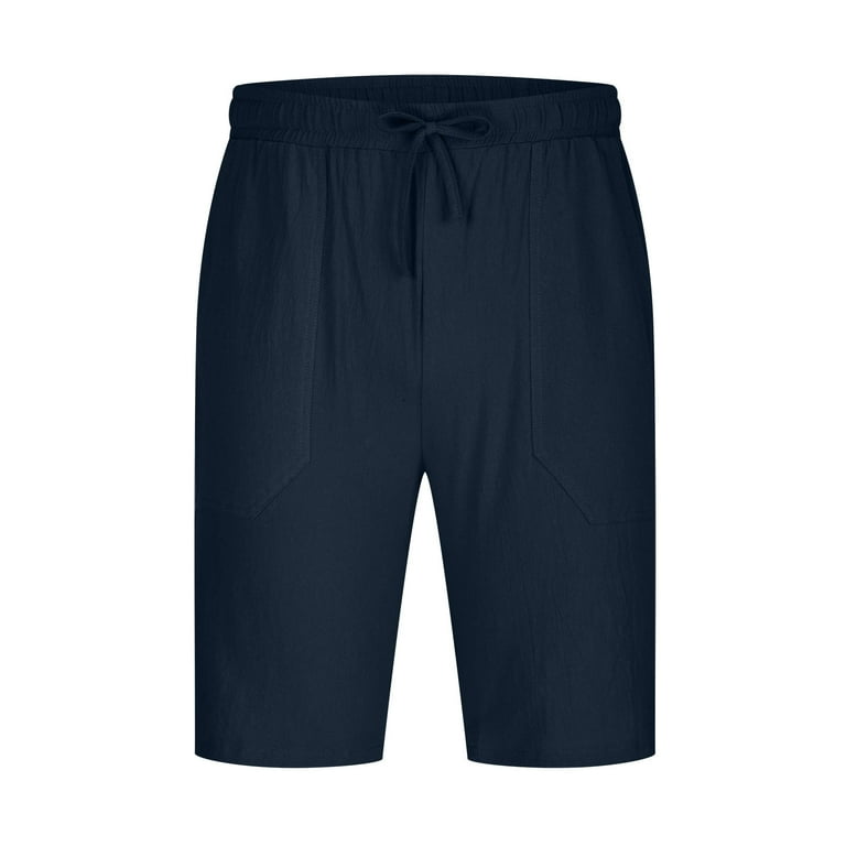 Mens Shorts, Men Lightweight Breathable Summer Cotton Linen Mens Shorts, Men Lightweight Breathable Summer Cotton Linen