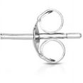 thumbnail image 5 of A&M 925 Sterling Silver 6mm Heart Birthstone Stud Earrings, Push Back, Adult Unisex, 5 of 5