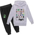 thumbnail image 1 of Minecraft Ensemble de Survêtement Jeu pour Enfants Sweat à Capuche Pantalon Tenue, 1 of 2