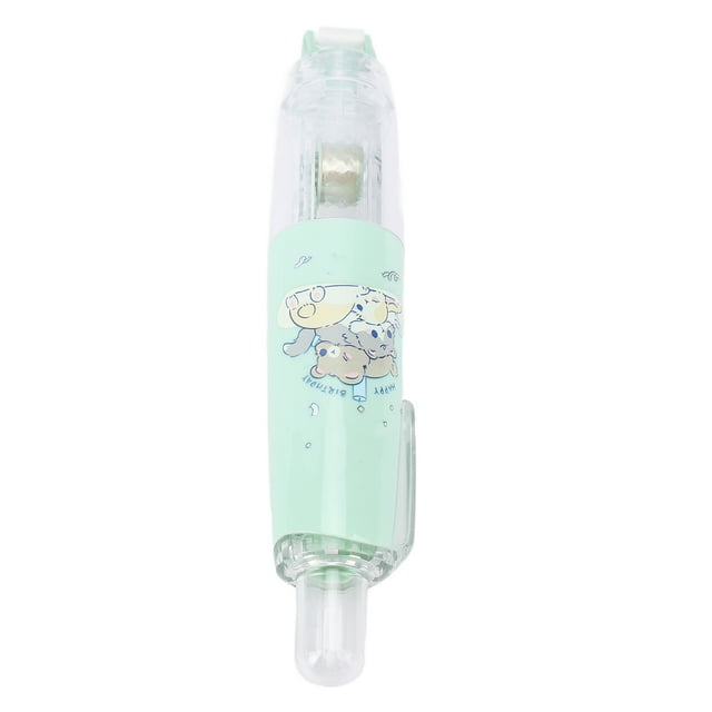 Rouleau de Ruban Adhésif Permanent Rétractable Double Face de 6 mm de Large, Conception Pratique à Boutons-Poussoirs, Rechargeable, Durable, Pointe Rotative à 360°, Style Moderne, avec Recharges pour Album de Scrapbooking