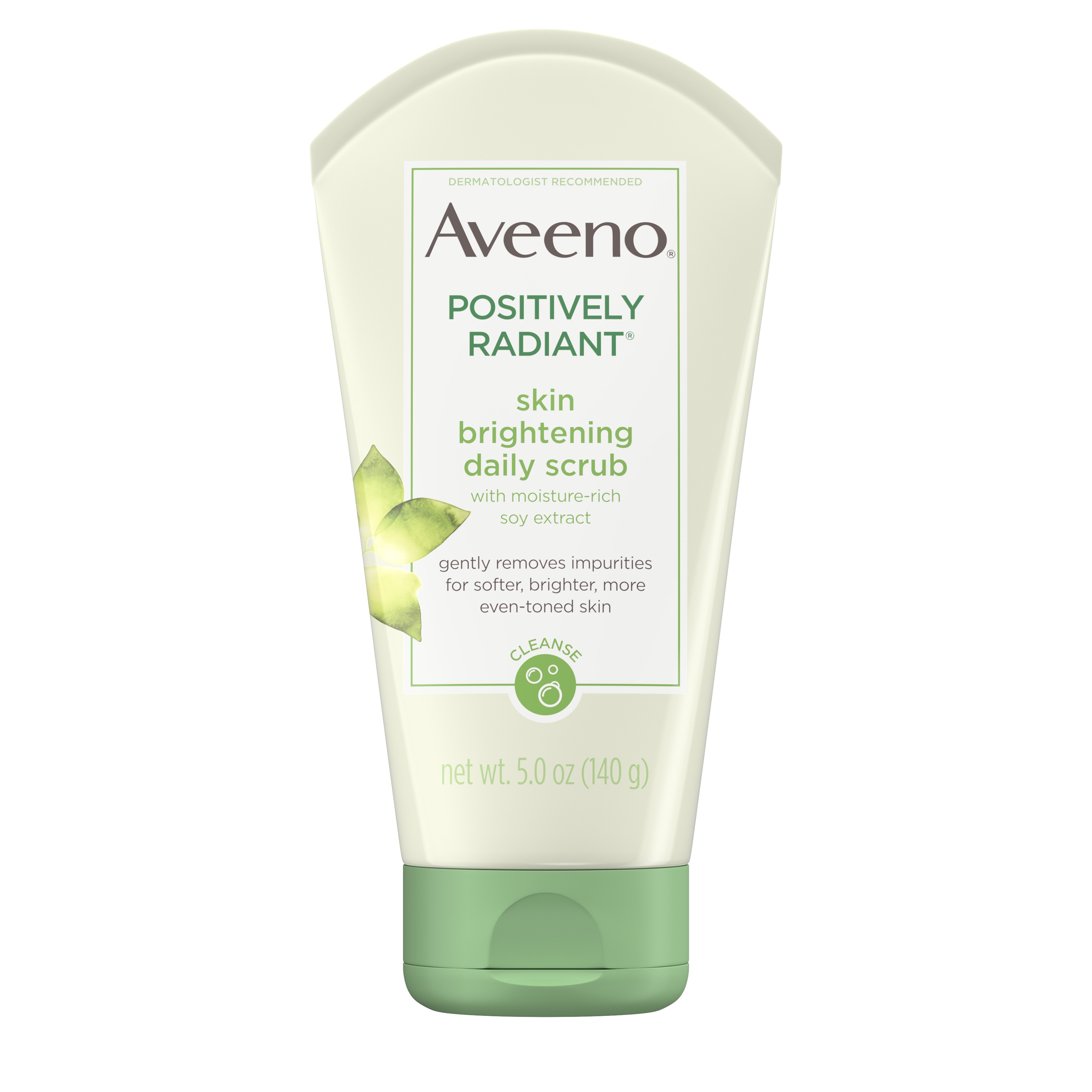 Aveeno Positively Radiant Skin Brightening Exfoliating Face Scrub 5 oz