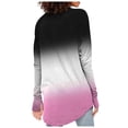 thumbnail image 4 of Womens T Shirts Long Sleeve Top Round Neck Basic Fashion Printed Tshir Thumbhole Tunic Tshirts, 4 of 6