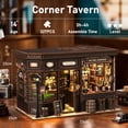thumbnail image 2 of Kit de casa en miniatura para bricolaje ISSEVE Book Nook Corner Tavern, 2 of 9