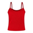 thumbnail image 6 of GILIGEGE Tank Top for Women Slim Fit 2025 Women Plus Size Fashion Sleeveless Tops Slim Fit Vest Summertank Top Casual Tops Red L, 6 of 6