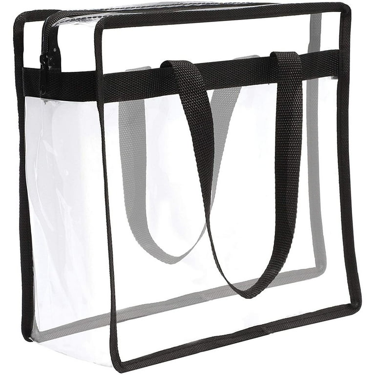 Color Handles Clear Plastic Tote Bags