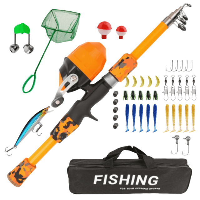 Fishing Gear Kit for All Skill Portable Freshwater Saltwater Angler