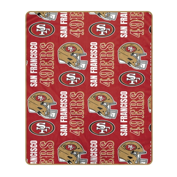 Pegasus San Francisco 49ers 50" x 60" Homefield Stacked Logos Ultra Soft Blanket