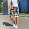 thumbnail image 3 of Daiia Four Running Horses Mens Woven Stretch Pajama Short,Short Pajama Pants-4X-Large, 3 of 7