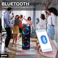 thumbnail image 6 of Gemini GHK-2800 Bluetooth Speaker System w/ LED Party Lighting, 6 of 6