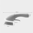 thumbnail image 3 of Non-Scratch Dish Brush With Soap Dispenser, Scrub Brush For Washing Dishes & Kitchen Sink With No Leakage, Easy Pressing And Free Control Of Soap Output,Gray, 3 of 4