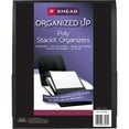 Smead, SMD87005, Organized Up Poly Stackit Organizer, 2 / Pack, Black