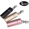 thumbnail image 5 of 3 X Cigarette Pocket Ashtrays, Odor-proof Pocket Ashtrays Travel Ashtray - Ashtray For On The Go - Ashtray To Go (black + Pink + Champagne Gold) (75%o, 5 of 5