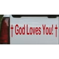 thumbnail image 1 of God Loves You Decal Car or Truck Window Decal Sticker, 1 of 1
