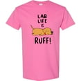 thumbnail image 3 of Inktastic Lab Life is Ruff Yellow Lab T-Shirt, 3 of 5
