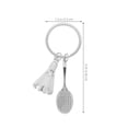 thumbnail image 2 of OULII 2Pcs Badminton Racket Key Chain in Zinc Alloy for Christmas and Birthday Party Favors, 2 of 8