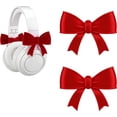 thumbnail image 1 of Leodye 2PCS Silicone Bow Headphone Decor Clips Cute Fashionable Accessory Headphone Earphone Coquettish Decor Attachment, 1 of 1
