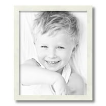ArtToFrames 13" x 16" White Picture Frame, 13x16 inch White Wood Poster Frame (WOM-5140)
