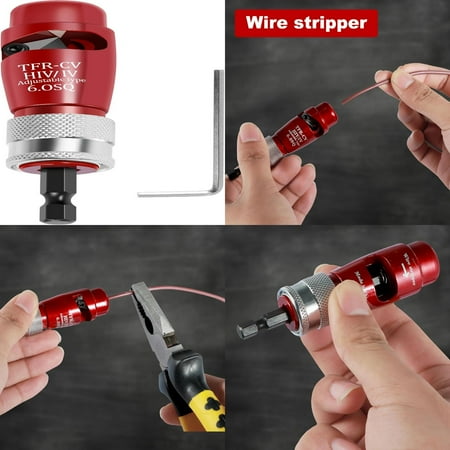 

High quality fast and efficient red aluminum alloy electrician cable twisting wire stripper - new technology for easy and quick stripping and peeling - top-notch powerful multifunctional