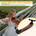 thumbnail image 3 of Violin Shoulder Rest Adjustable Professional 4/4 Full Size Violin Shoulder Rest Support Maple Wood Rest Violin Parts, 3 of 8