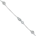 thumbnail image 4 of SZUL Women's 1.50 Carat TW Bezel Set Lab Grown Diamond Station Necklace in 14K White Gold, 4 of 5
