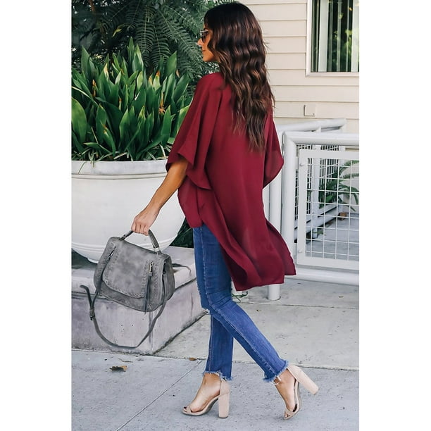 High low top kimono top